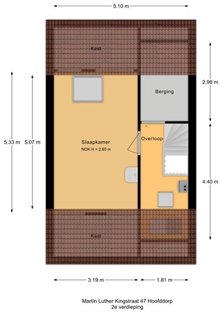 Floorplan - Martin Luther Kingstraat 47, 2131 TJ Hoofddorp